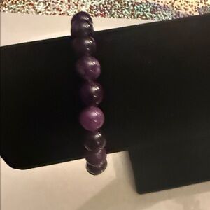 Elegant Purple Beaded Bracelet